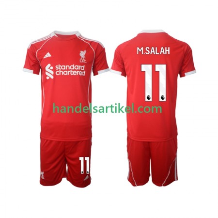 Liverpool Mohamed Salah 11 Kinder Heim Trikotsatz 2025/26 Kurzarm